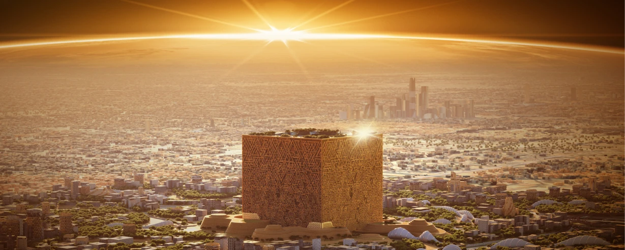 Saudi Arabia Unveils Design For The Mukaab, A Large-Scale Cube-Shaped ...